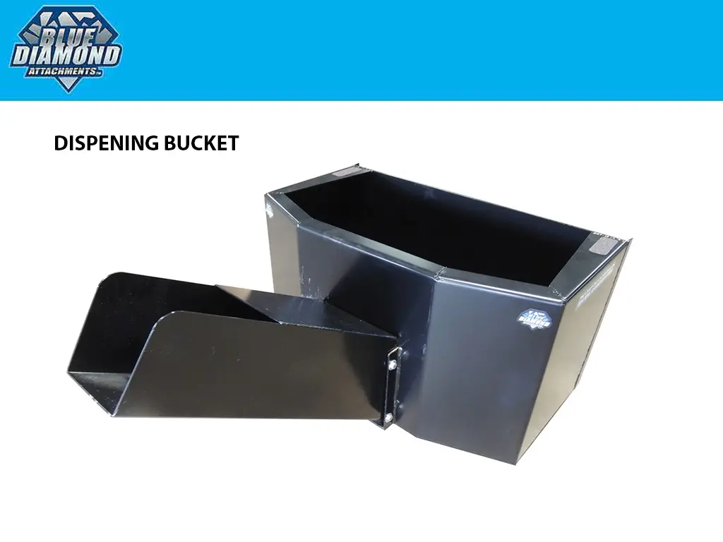 Blue Diamond Dispensing Bucket For Skid Steers 1