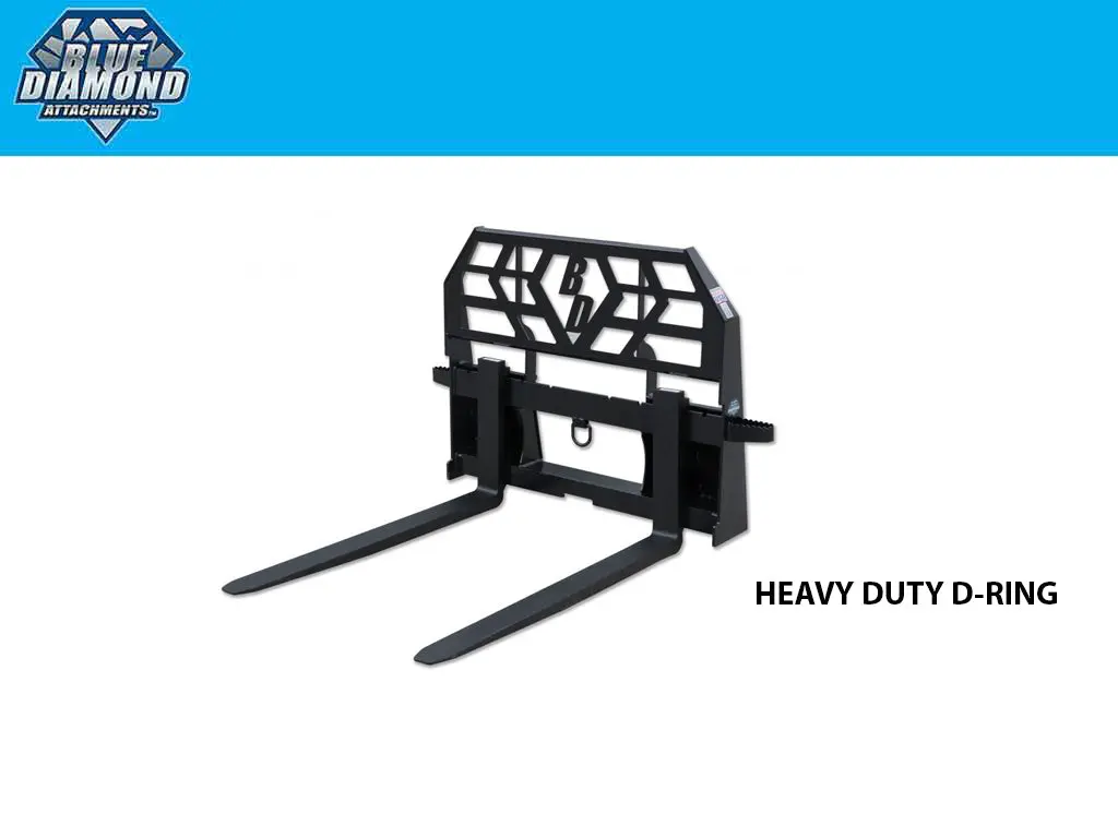 Blue Diamond Pallet Forks, Heavy Duty - D-Ring 1