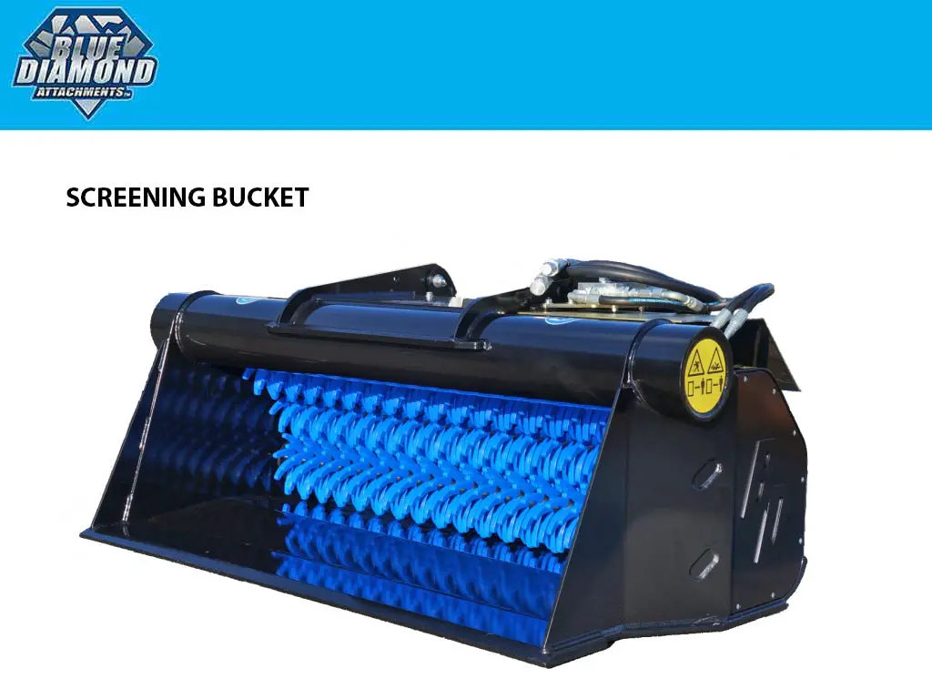 Blue Diamond Skid Steer Screening Bucket 1