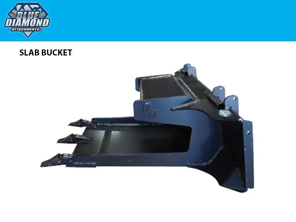 Blue Diamond Slab Bucket For Skid Steer Loaders 1