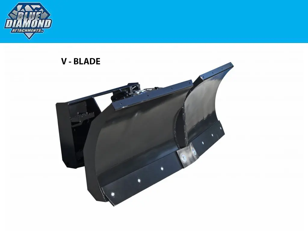 Blue Diamond V Snow Blade For Skid Steer Loaders 1
