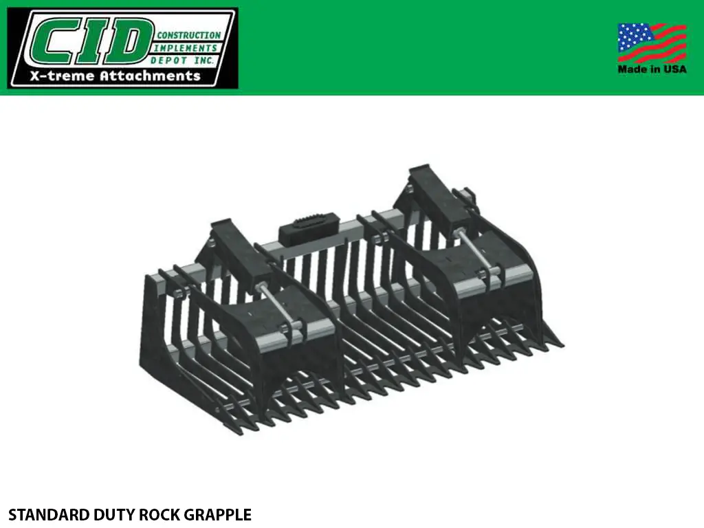 Cid Standard Duty Rock Grapple For Skid Steers 1