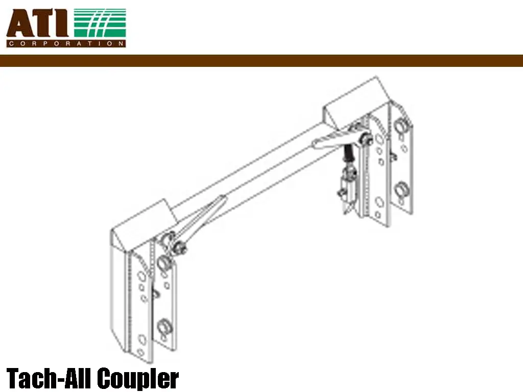 Ati Tach-All Quick Attach Coupler For Yanmar / Cub Cadet / Woods Tractors 1