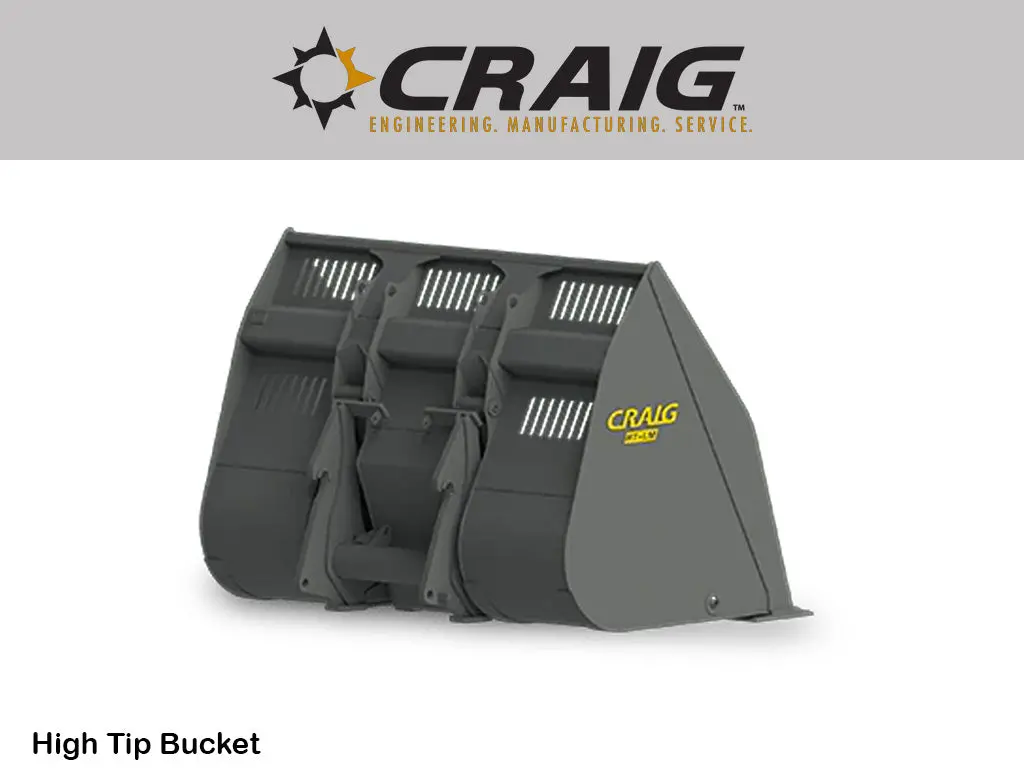 Craig High Tip Bucket For Wheel Loaders 1