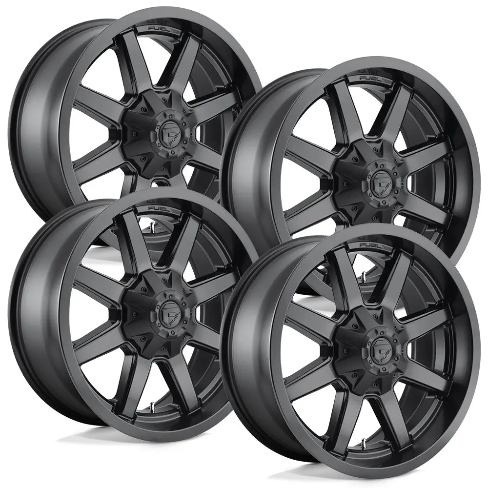 Fuel Maverick D436 Satin Black Finish Aluminum Chevy / Gmc Srw Wheel Kit (8X180) 1