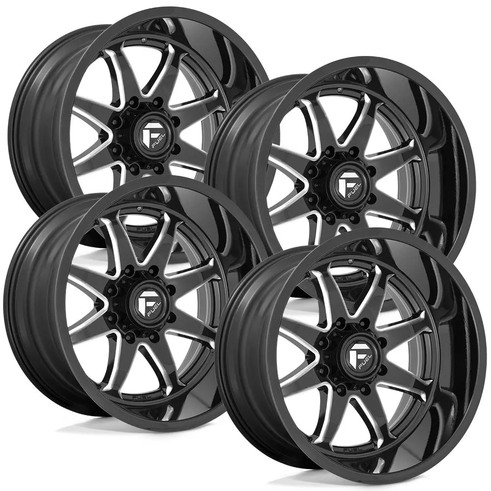Fuel Hammer D749 Black Aluminum Ford Srw Wheel Kit (8X170) 1