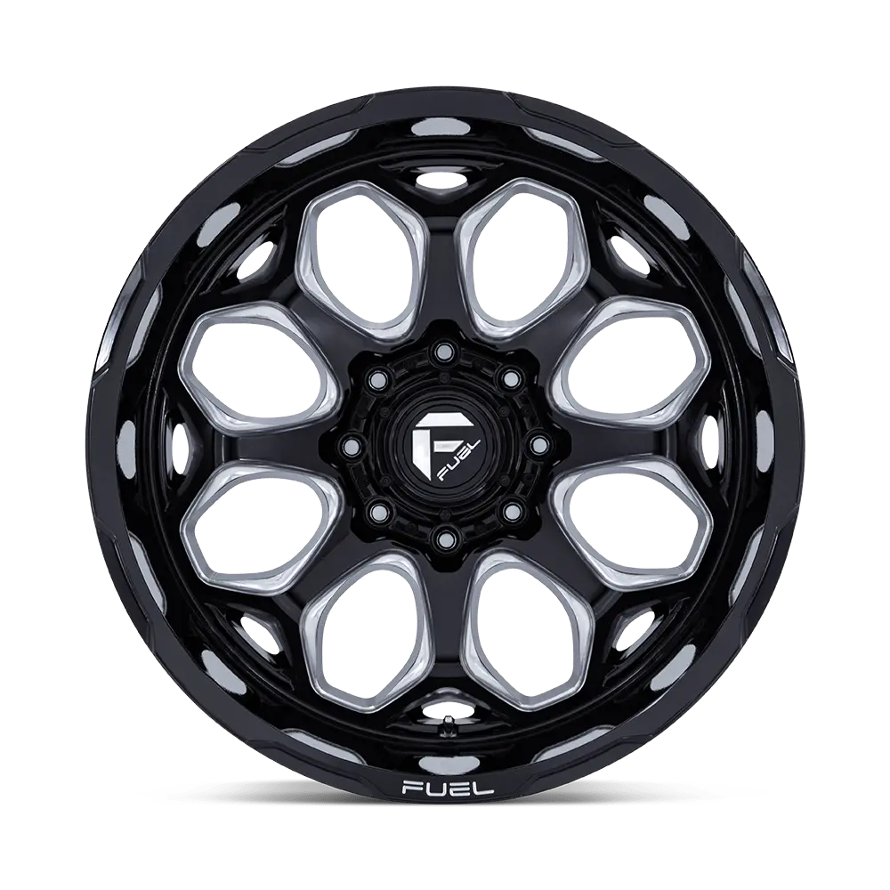 Fuel Scepter D862 Gloss Black Finish And Milled Aluminum Wheel 3