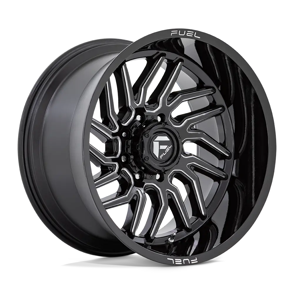Fuel Hurricane D807 Milled With Gloss Black Finish Aluminum Wheel 1