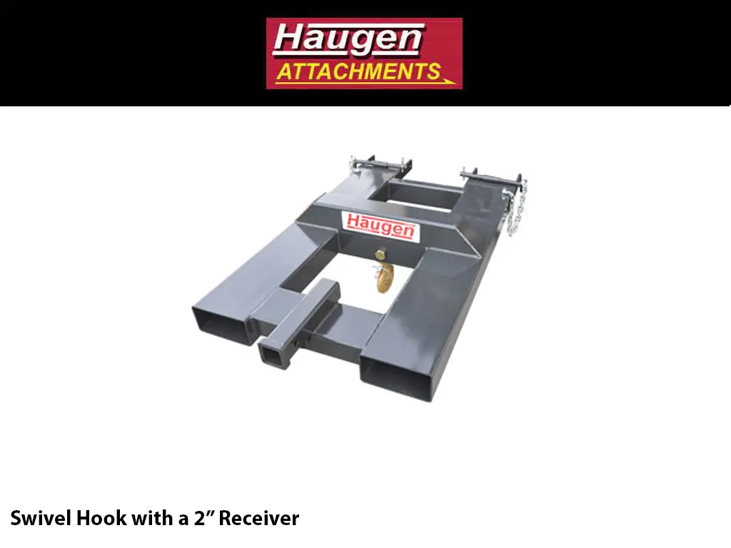 Haugen Swivel Hooks With A 2 Inch Receiver For Forlifts 1