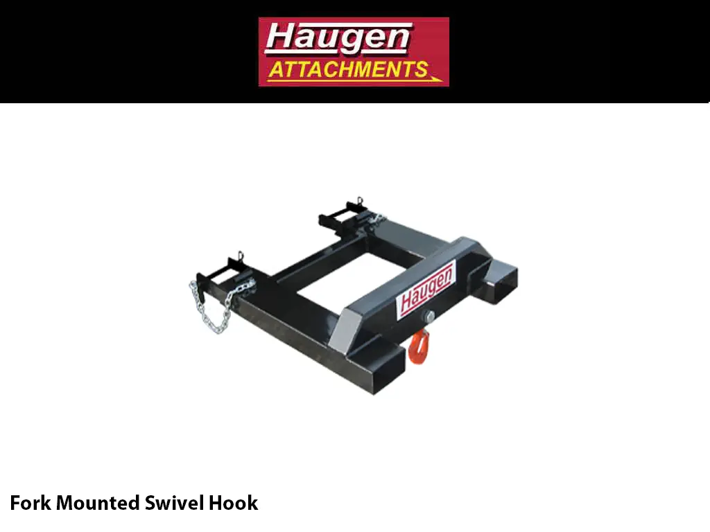 Haugen Mounted Swivel Hooks For Forlifts/Telehandlers 1