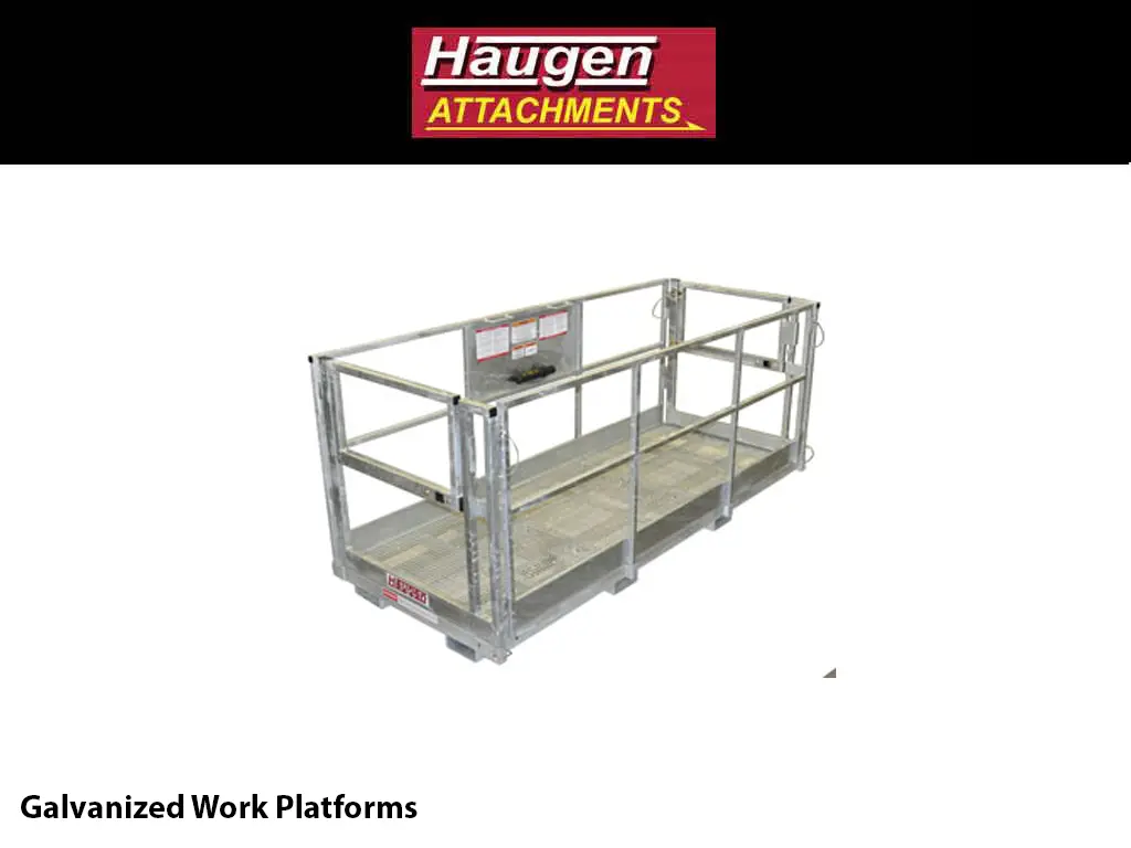 Haugen Galvanized Work Platforms For Telehandlers/Forklifts 1