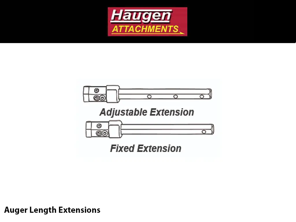 Haugen Auger Length Extensions For Skid Steers 1