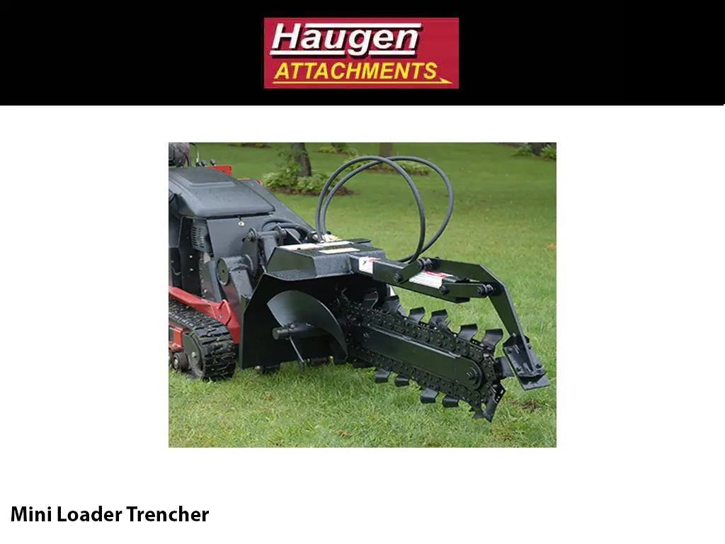 Haugen Trenchers For Mini / Walk Behind Skid Steers 1