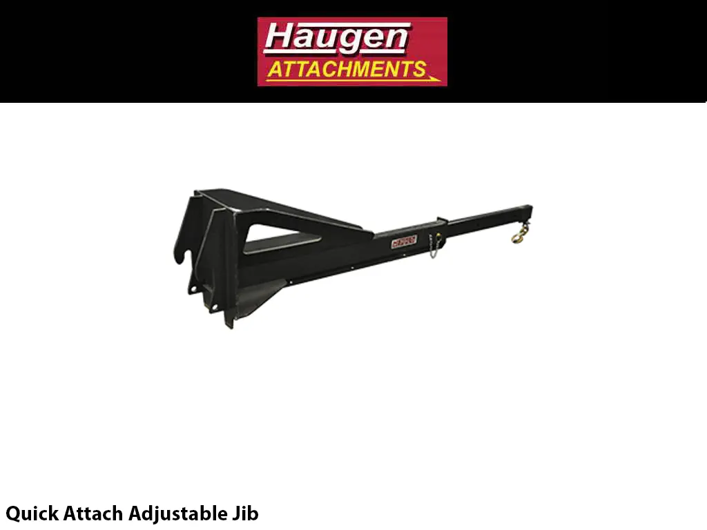 Haugen Quick Attach Adjustable Jib For Telehandlers 1