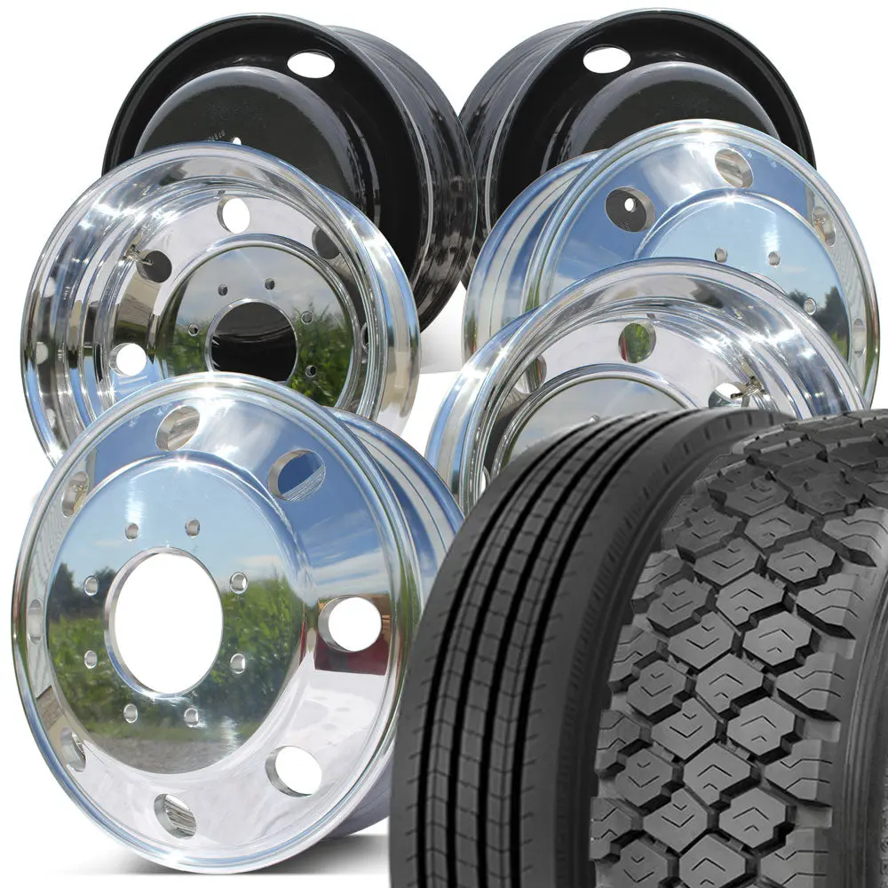 Ironman 19.5 Tire Combo (I-19A/I-37D) For Chevy / Gmc 3500 Drw 8 X 6.5" (1977-2010) 1