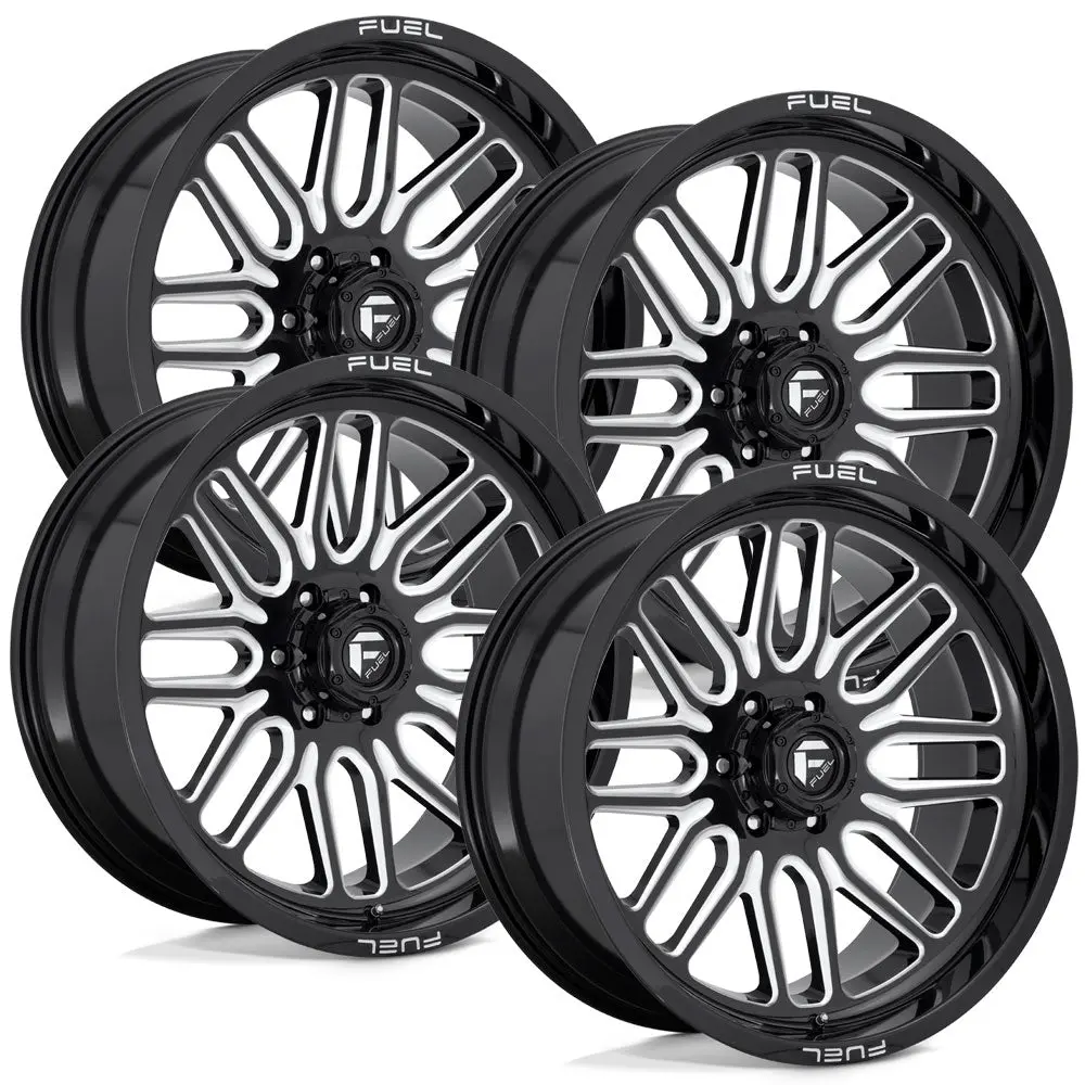 Fuel Ignite D662 Black Aluminum Chevy / Gmc Srw Wheel Kit (8X180) 1