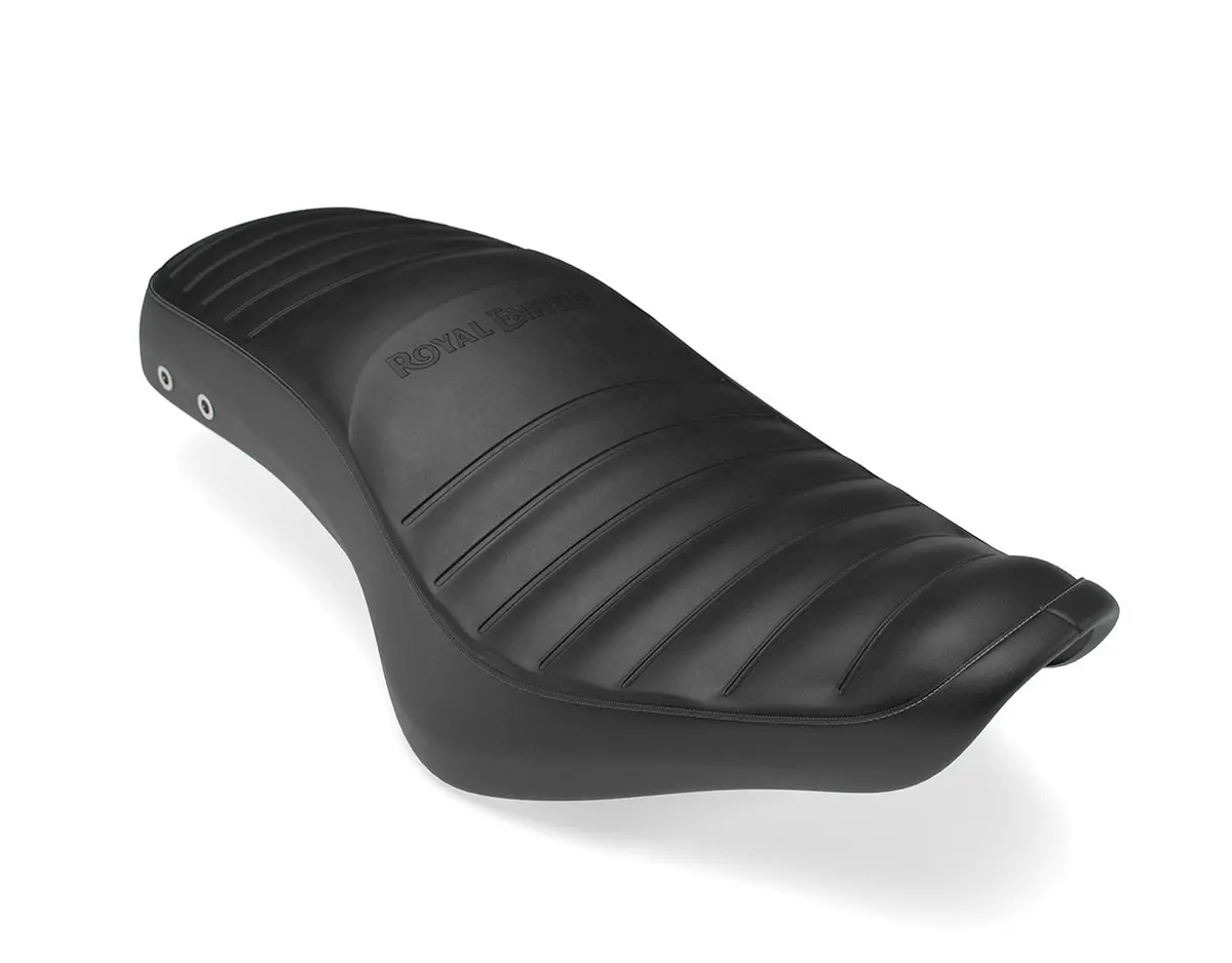 Black Low Ride Dual Seat For Bullet 350 1