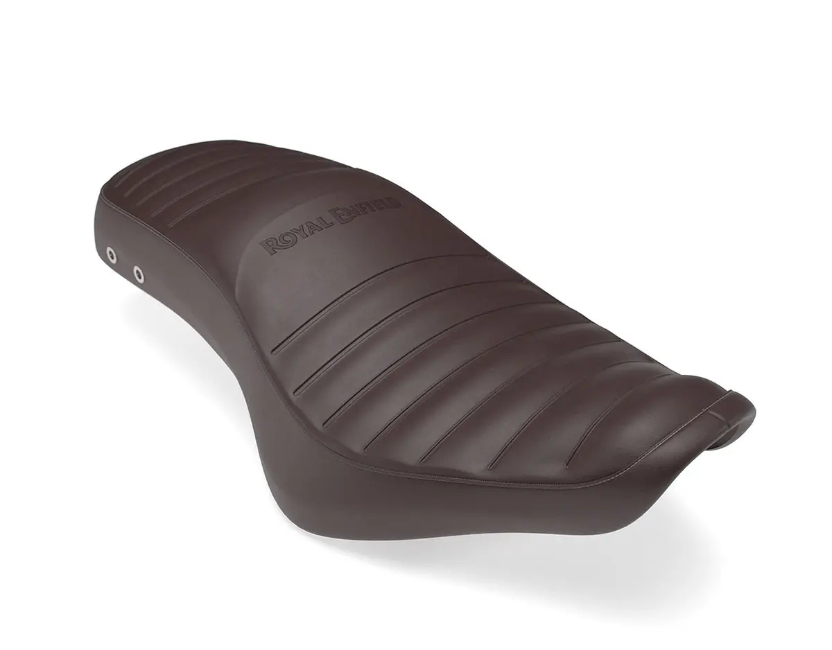 Brown Low Ride Dual Seat For Bullet 350 1