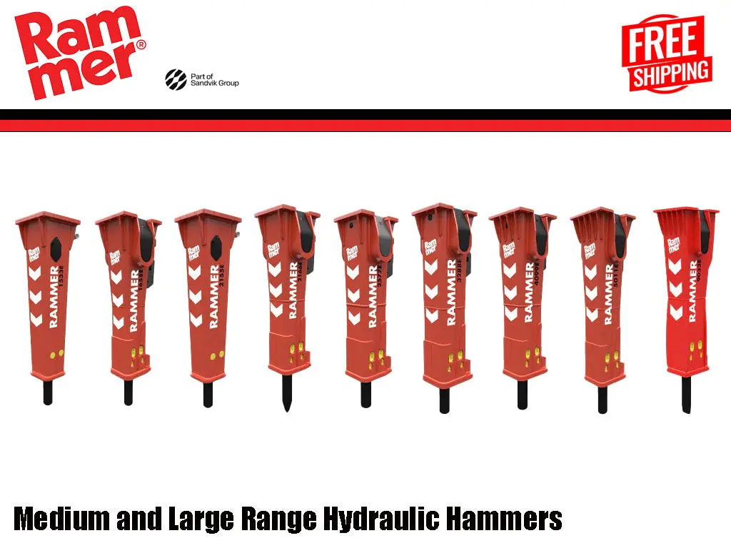 Rammer Excellence Series Hydraulic Hammers For 19800 To 264600 Lbs. Excavators 1