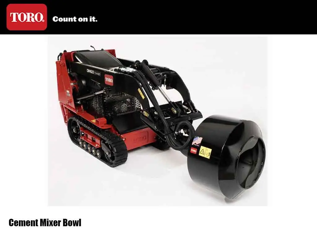 Toro Dingo Cement Mixer Bowl For Mini Loader 1