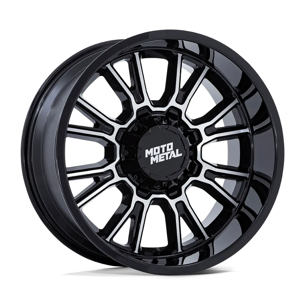 Moto Metal Legacy Mo810 Gloss Black And Milled Aluminum Wheel 1