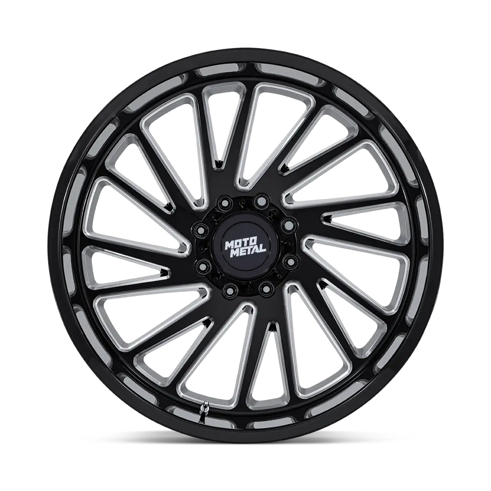 Moto Metal Combat Mo811 Gloss Black And Milled Aluminum Wheel 3