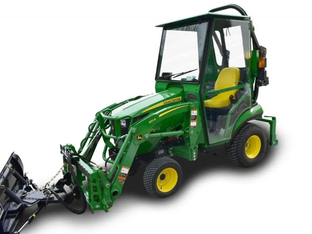 Curtis Enclosed Plus Cab For John Deere 1023E / 1025R Tractor 1