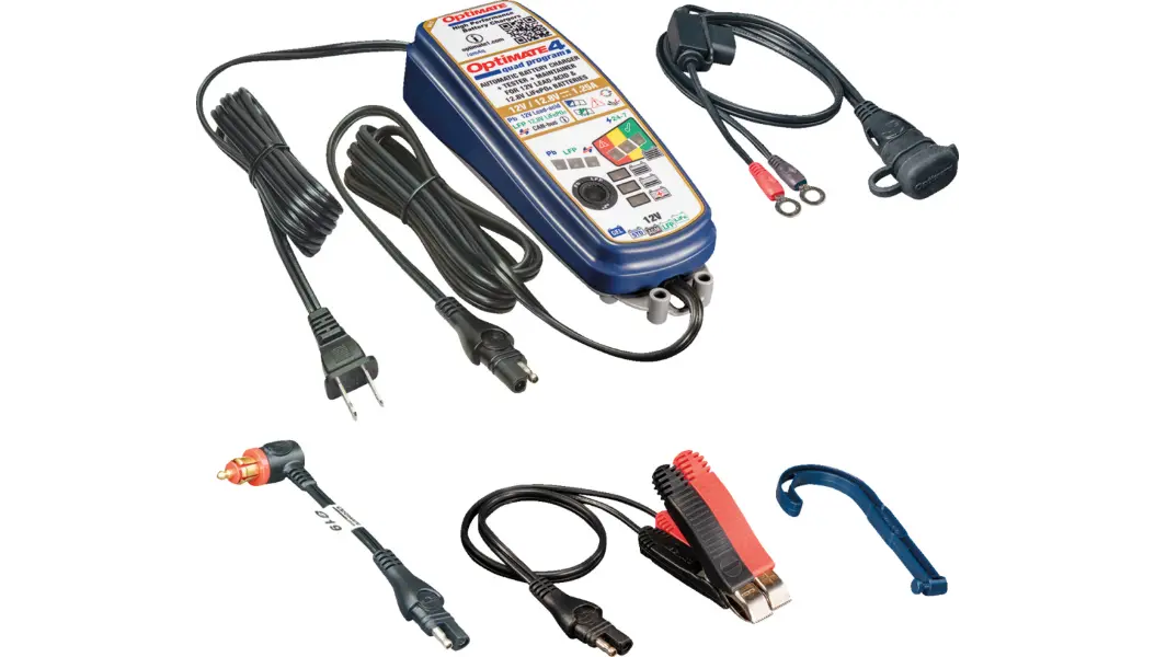 Tecmate Optimate 4 Dual Program Battery Charger For Bmw Can-Bus 1