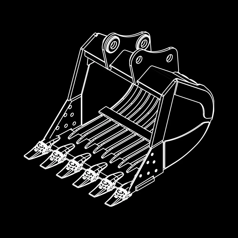 Wain Roy Skeleton Buckets For 20Mt Excavators (41,000 - 52,000 Lbs.) 2