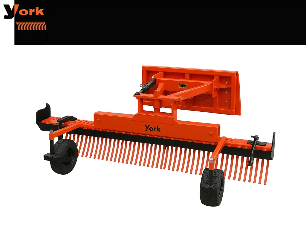 York Ssf Heavy Duty Skid Steer Rake Attachment 1
