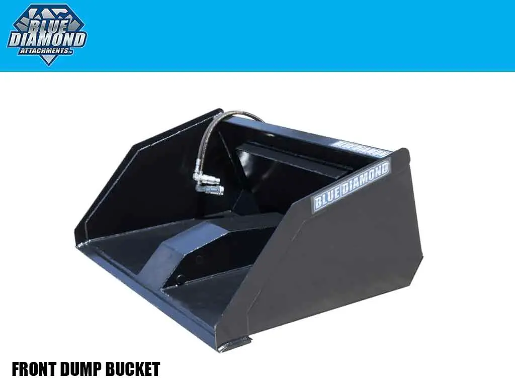 Blue Diamond Front Dump Bucket For Mini Loaders 1