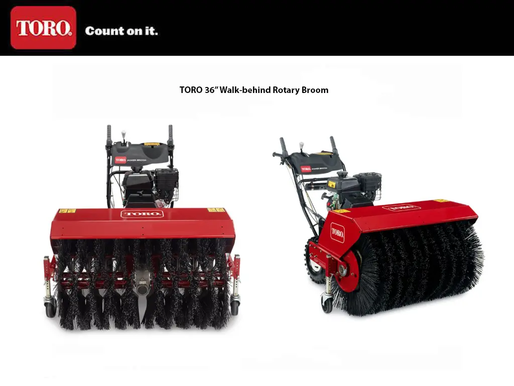 Toro 36" Walk Behind Rotary Broom 1