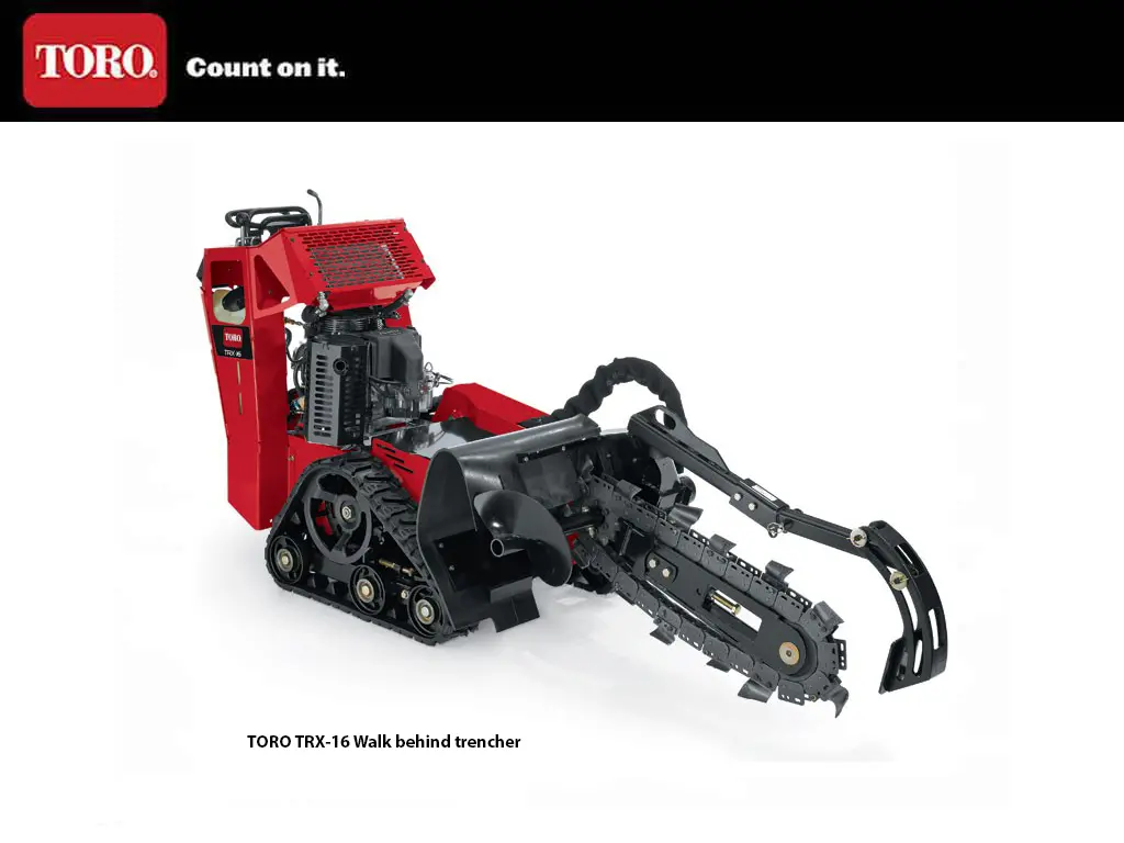Toro Trx-16 Walk Behind Trencher 1
