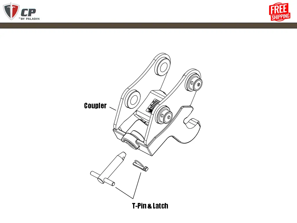 Paladin / Cp T-Pins For Quick Hitch Couplers 1