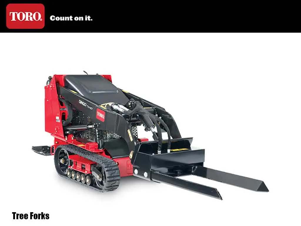 Toro Dingo Hydraulic Tree Forks For Mini Loader 1
