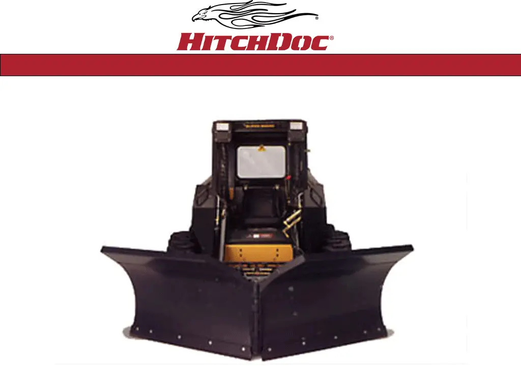 Hitch-Doc Heavy Duty V-Blade For Skid Steer Loader 1