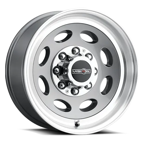 19.5X7.5 Vision Gunmetal Machined 8X180 2012-Present Chevy/Gm 2500/3500 Single 1