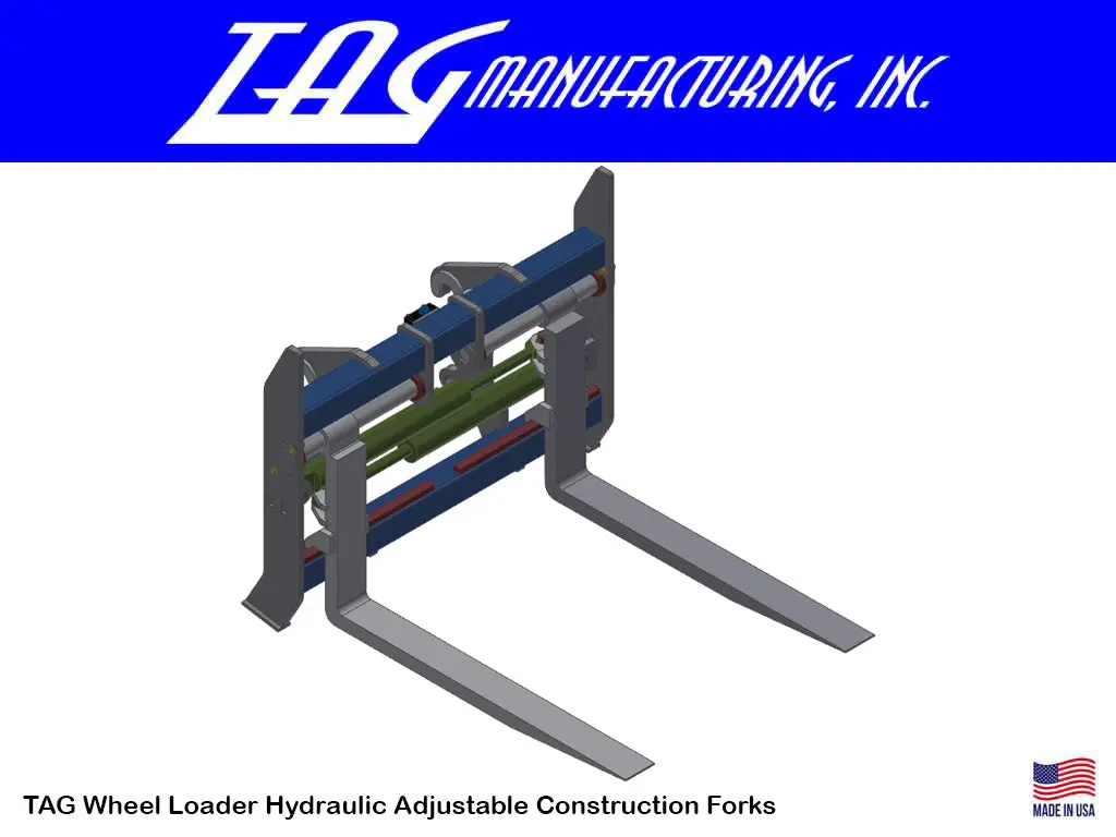 Tag Hydraulic Adjustable Construction Forks For Class 700 Wheel Loaders 1
