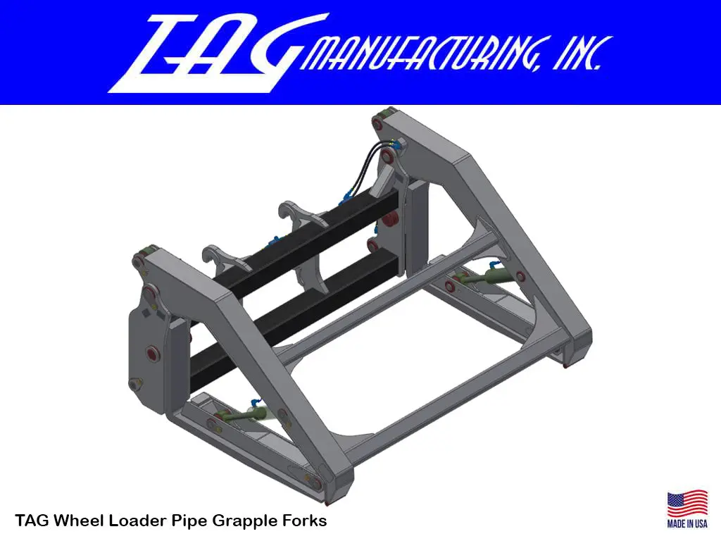 Tag Pipe Grapple Forks For Wheel Loaders 1