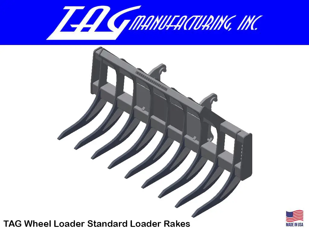 Tag Standard Loader Rakes For Wheel Loaders 1