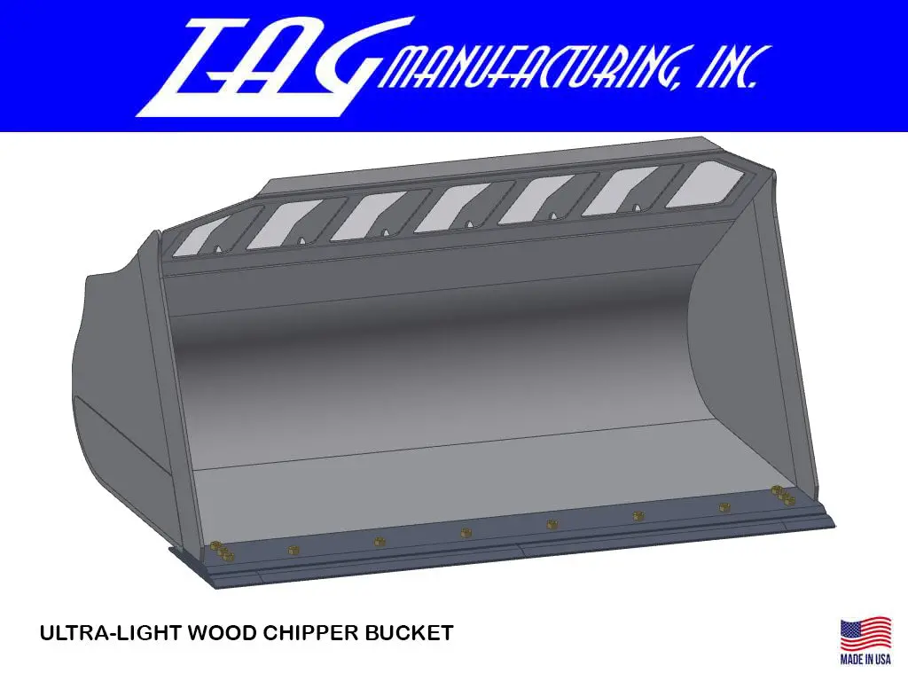 Tag Ultra-Light Wood Chipper Bucket For Wheel Loaders 1