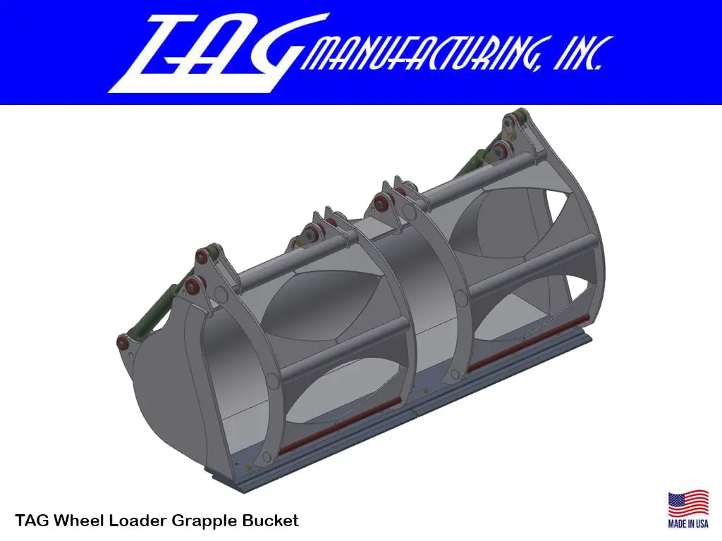 Tag Grapple Bucket For Wheel Loaders 1