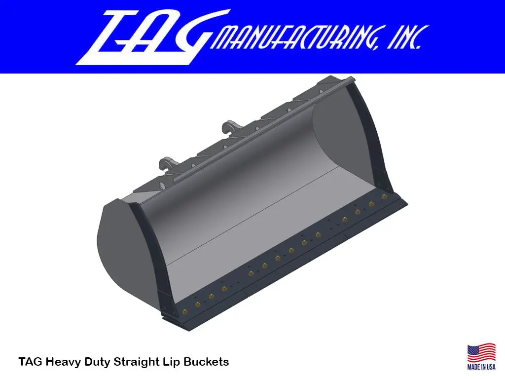 Tag Heavy Duty Straight Lip Rock Bucket For Wheel Loaders 1