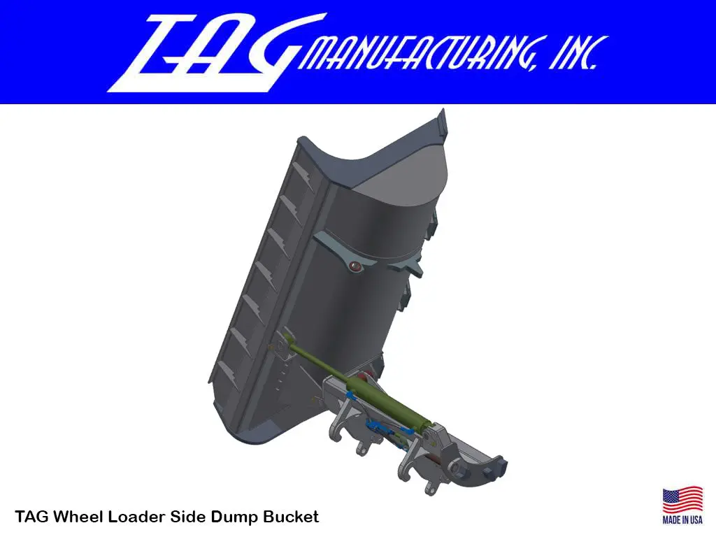 Tag Side Dump Bucket For Wheel Loaders 1
