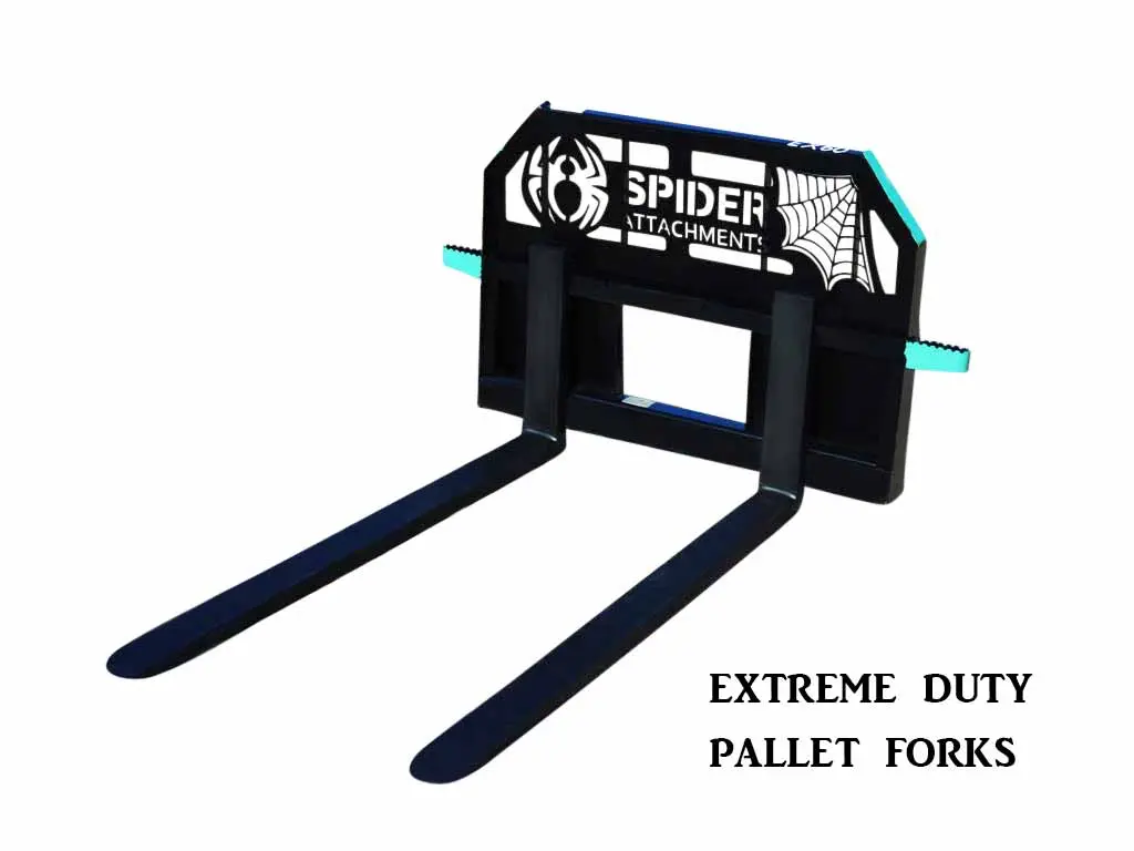 Spider Extreme Duty Frame Pallet Forks For Skid Steer 1