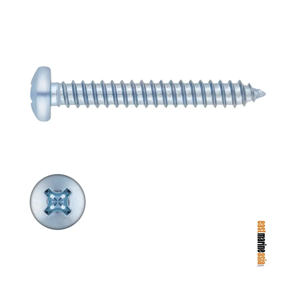 Stainless Steel 316 Self Tapping Screw Philips Pan Head (Din 7981) 1
