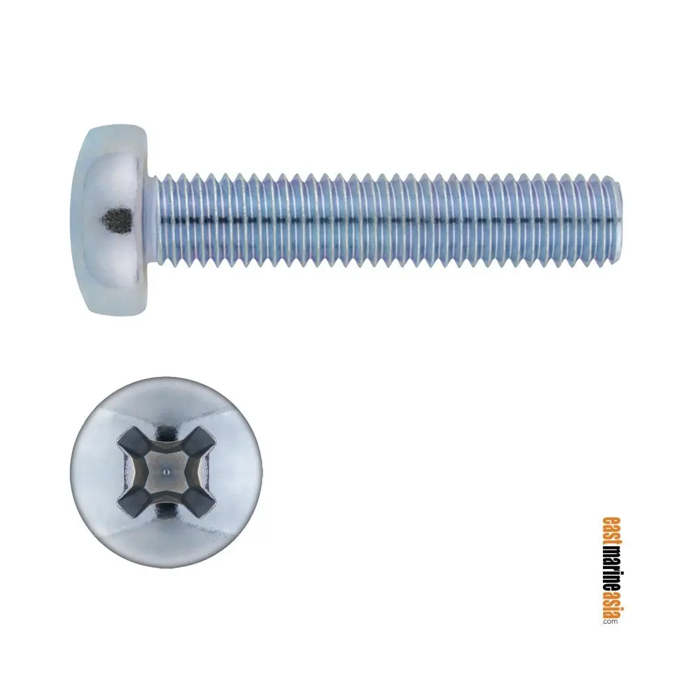 Stainless Steel 316 Machine Screw Phillips Pan Head (Din 7985) 1