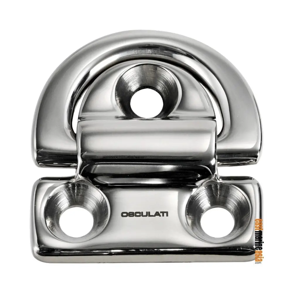 Osculati Mirror Finish Stainless Steel 316 Folding Padeye 2