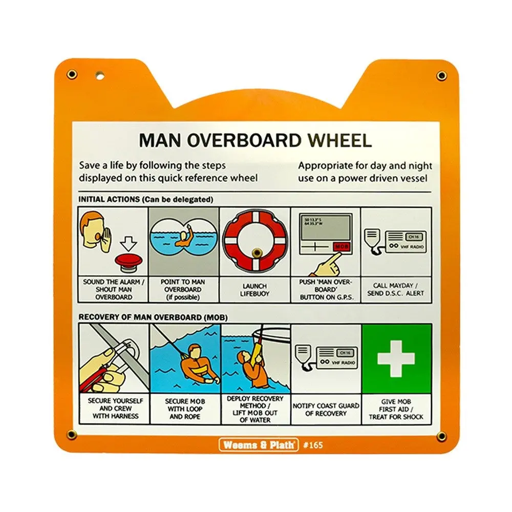 Weems & Plath Man Overboard Wheel Reference Card 1