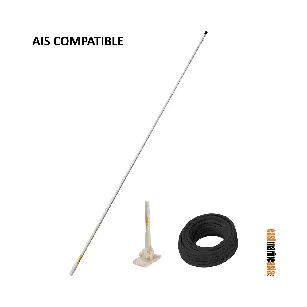 Supergain Capri Sgv140wh Vhf Marine Antenna 1